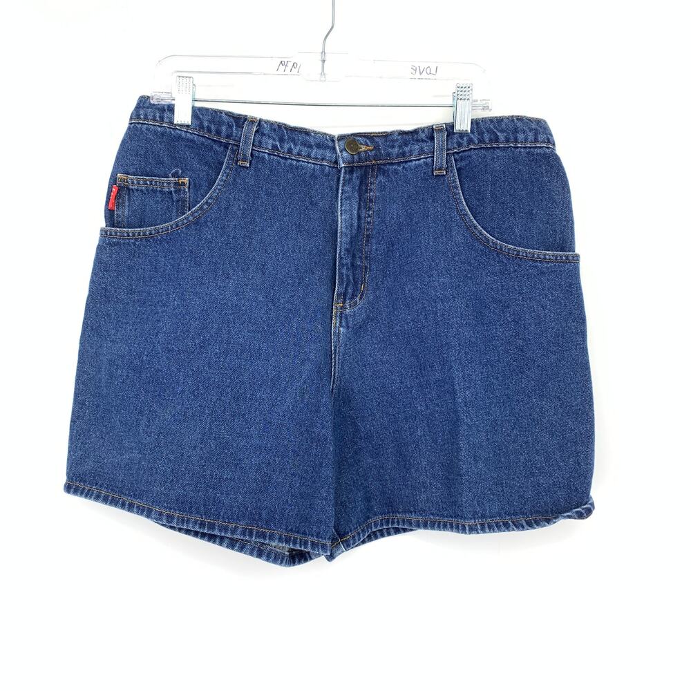 Vintage 90s Fine Jeanswear Denim Midi Shorts Womens Apx Sz 34" Medium Wash
